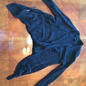 Black cardigan